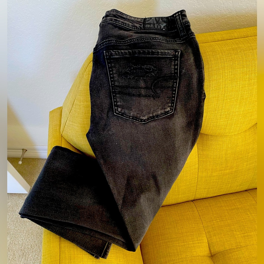 American Eagle black Jeggings size 10/Long